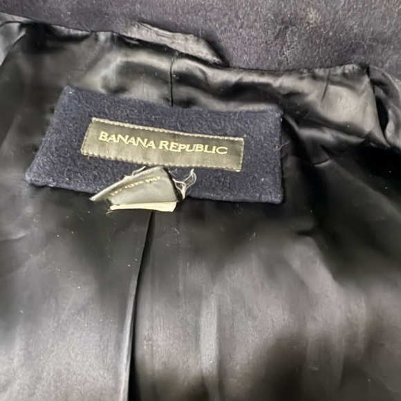 Banana Republic Dark Gray Pea Coat - Picture 4 of 5